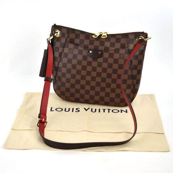 Louis Vuitton Damier South Bank Brown Leather Diagonal Shoulder Bag - Picture 11 of 11